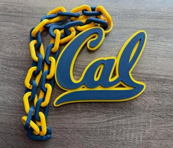 California Golden Bears Oversized Necklace, Pendant