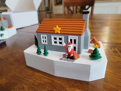 Christmas House - Scaled up (150 x 110mm) and Modular