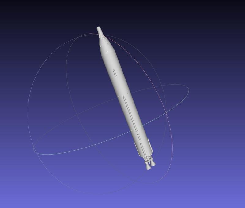 Titan II GLV Gemini Basic Rocket Model