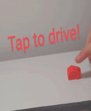 Print-in-place launchable car toy.
