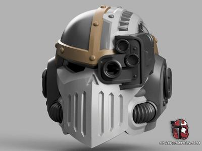Heretic Iron Warriors Helmet Space Marine 2 1:1 Cosplay Replica Kit (PVP Update)