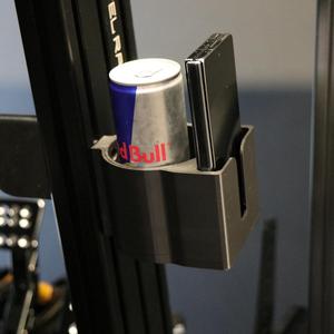 Cup and Phone Holder mount for sim racing cockpits