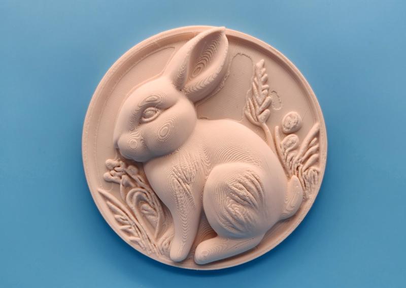 Bunny Sculpture Wall Art #2 - No Supports