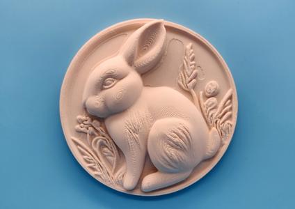 Bunny Sculpture Wall Art #2 - No Supports