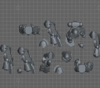 Agressive squad miniature for table game and other role play
