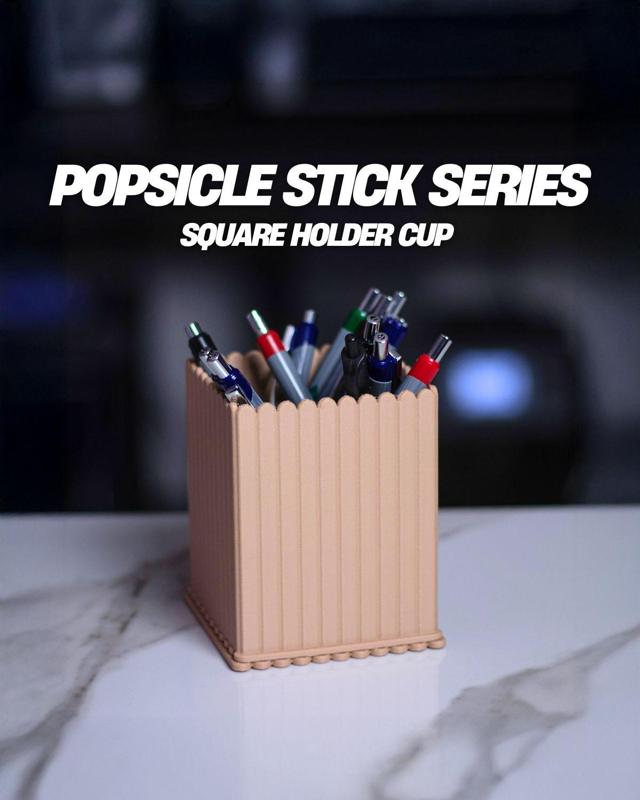 Popsicle Stick Series - Square Cup