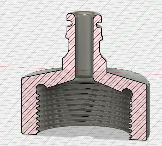 1 1/4'' (Zoll) Anschlussadapter /(inch) connection adapter (remix)