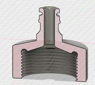 1 1/4'' (Zoll) Anschlussadapter /(inch) connection adapter (remix)