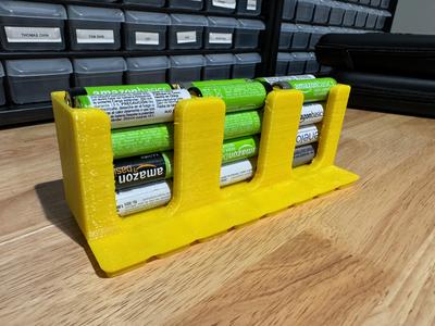 Gridfinity Easy Access AA Battery Holder