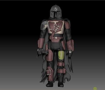 Star Wars THE MANDALORIAN action figure Kenner style.