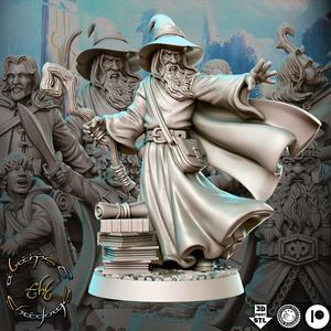 Gandalf The Lord of the Rings LOTR 32mm Pre-supported