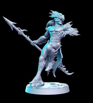 Kain Highwind Final Fantasy 32mm Pre-supported