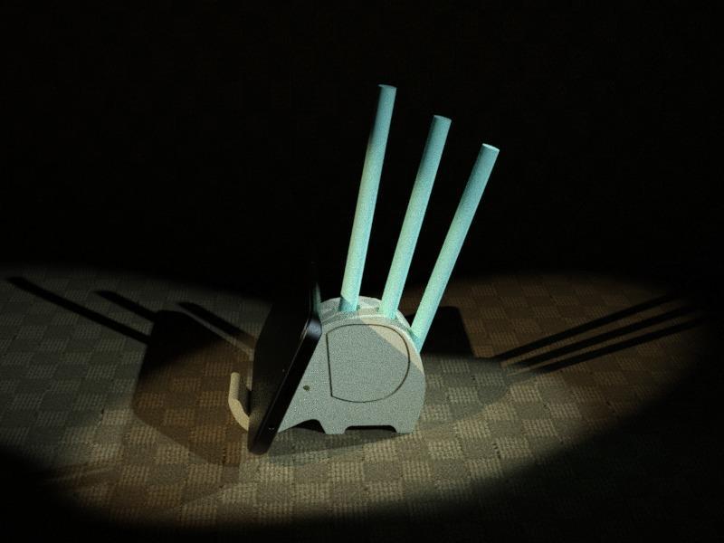 Elephant Cell Phone Stand and Pencil Holder