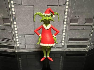 STAR WARS ADVENT CALENDAR 2022 DAY #2, VINTAGE SALACIOUS GRINCH FIGURE, ORNAMENT. 3.75″, 1/18 KENNER, HASBRO