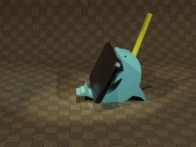 Dolphin Phone Stand and Pencil Holder