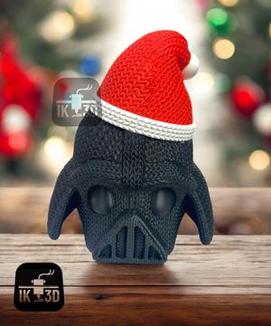 Knitted Darth Vader Santa Hat