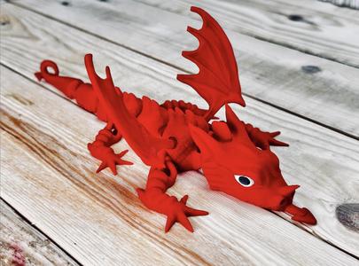 Y Ddraig Goch. Welsh Dragon – Articulated