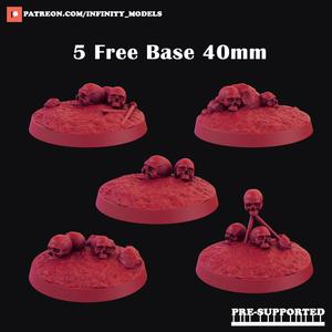 Scull Base 40mm – Tabletop Miniatures