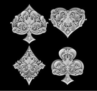 spades clubs hearts diamonds