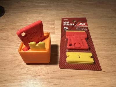 Gridfinity – Ace Mini Scraper & Blade Bin