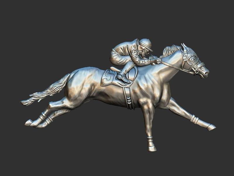 HORSE WITH JOCKEY