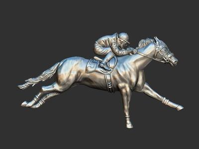 HORSE WITH JOCKEY