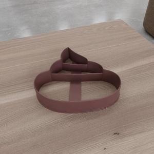 3D Poop Cookie Cutter for Kitchen with 3D Print Stl Files & 3D Printing, Gift for Mom, Poop Cutter, 3D Printed Decor, Clay Cutter