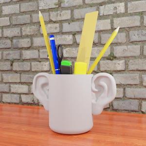 3d printing stl file pencil holder organizer for office