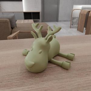 3D Christmas Deer Toy with Playable Parts with 3D Stl Files & Deer Print, 3D Print File, Deer Art, Gift for Kids, 3D Printing, Keychain