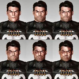 Punisher Headsculpt pack one12 scale