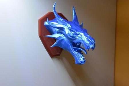 Skyrim Swamp Dragon wall Trophy