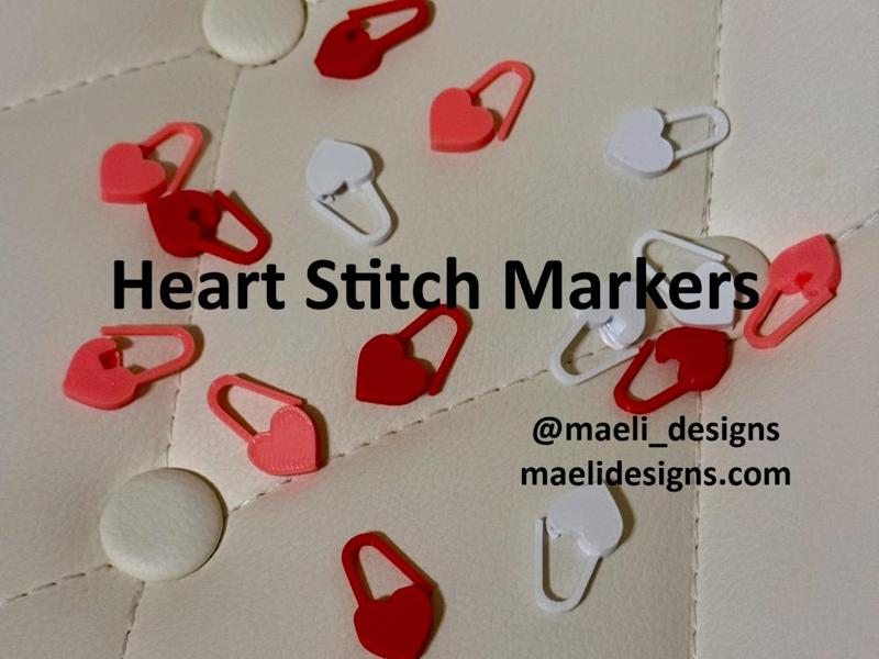 Heart Stitch Markers for Crochet and Knit