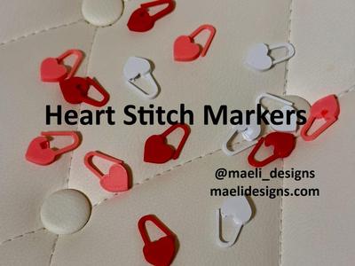 Heart Stitch Markers for Crochet and Knit