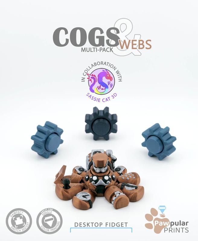 SassieCat Collab – Cogs & Webs