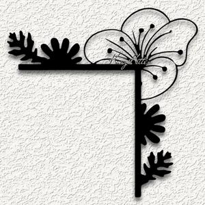 tropical flower corner door topper spring home decor