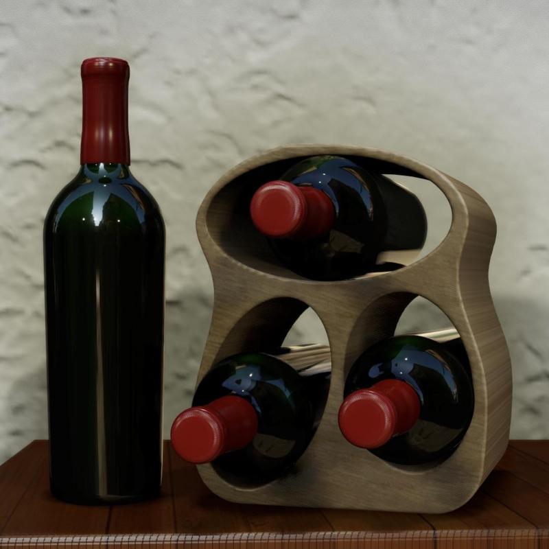 WINE RACK FOR 3 BOTTLES
