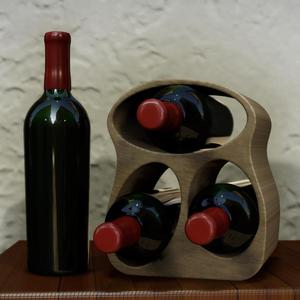 WINE RACK FOR 3 BOTTLES