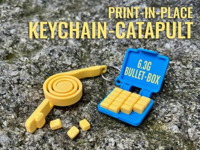 Keychain Catapult | print in place