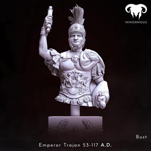 Bust – Roman Emperor Trajan 98 to 117 AD. From Soldier to Emperor!
