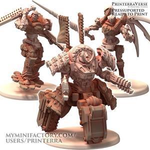 020 TECHNOPUNK Space Monkey Daikikai Oni vs Infinite Fleur Robots