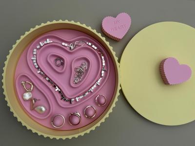 Heart Jewelry Organizer box
