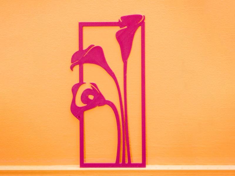 calla lilies flower wall art