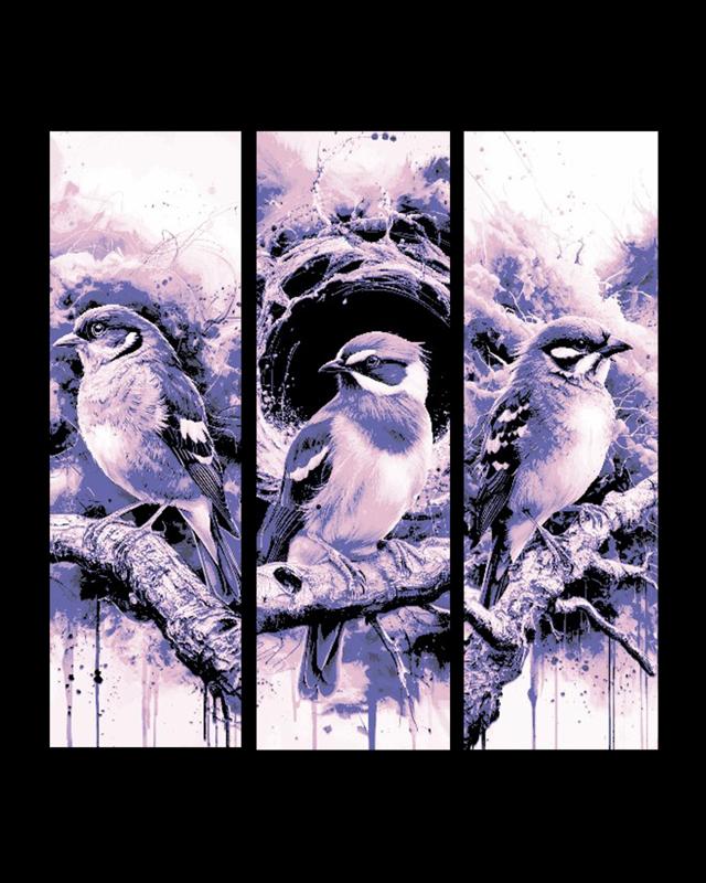 Set of Bookmarks sharing pictures of little, wonderful birdies
