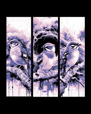 Set of Bookmarks sharing pictures of little, wonderful birdies