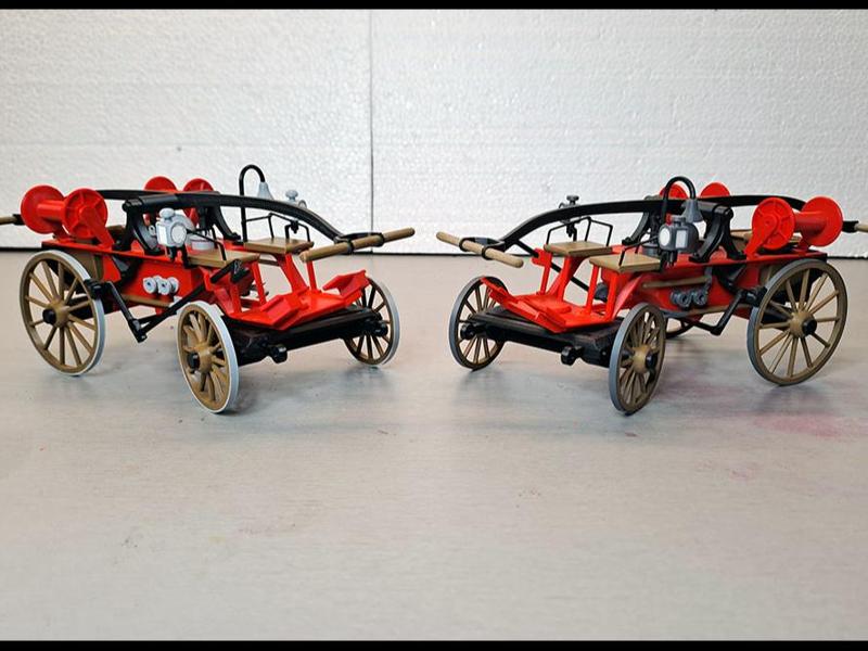 Horse-Drawn Hand-Pumped Fire Engine – 1900s Style