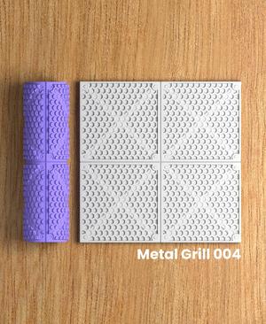 Collection Soda | Metal Grill 004 | Polymer Clay Seamless Texture Roller