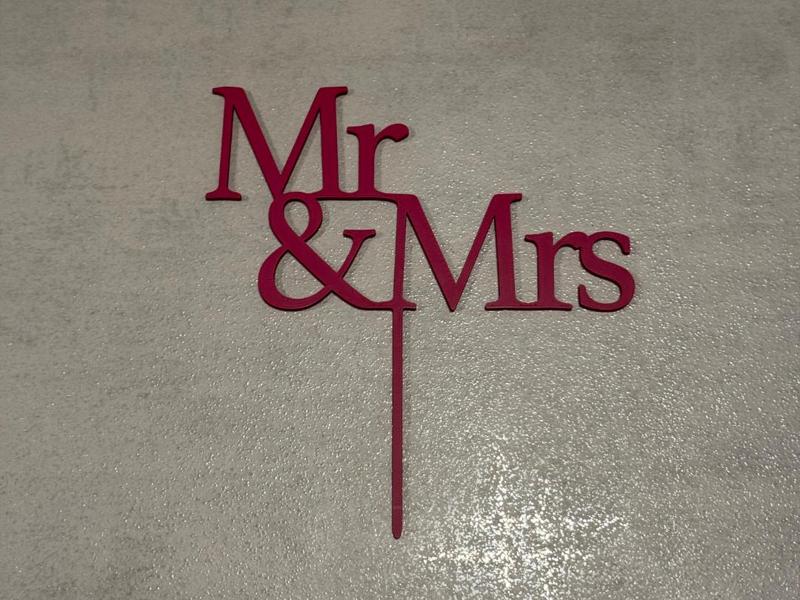 Wedding Cake Topper Mr & Mrs Figurine