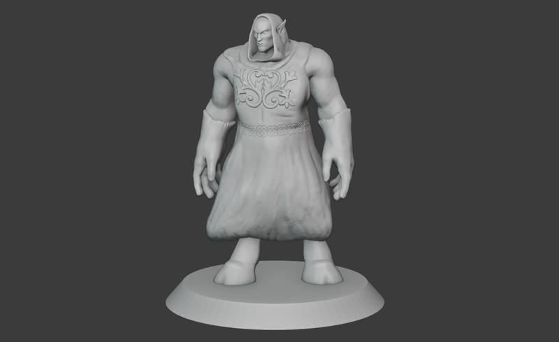 Warcraft Draenei Mage Miniature