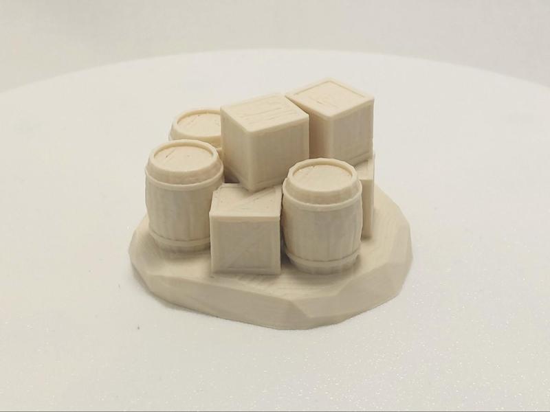 Crates & Barrels Pile Diorama – For DnD Games