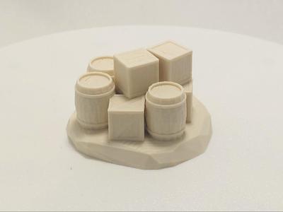 Crates & Barrels Pile Diorama – For DnD Games